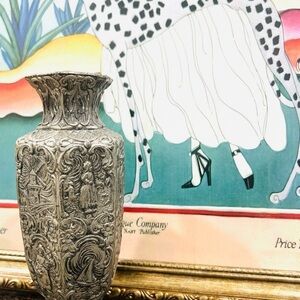 Vintage Antique metal vase